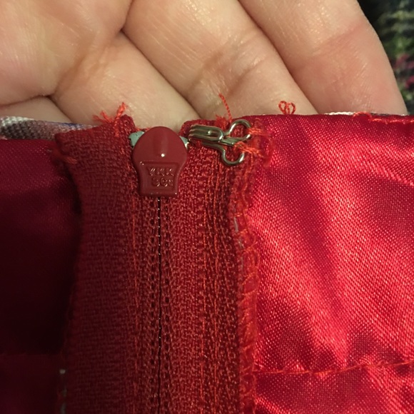 Mac Duggal 77314F Burgundy Floral Fit & Flare Dress - Picture 15 of 15